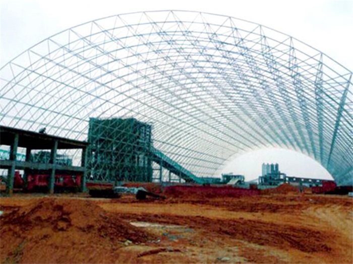 安庆广西白色电厂干煤棚网架加工